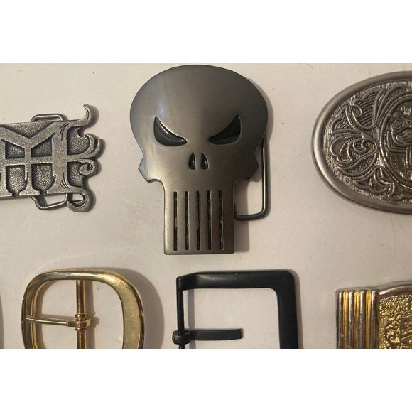 Vintage Lot of 9 Assorted Different Belt Buckles, Bam, Italy, Country & - Picture 3 of 8